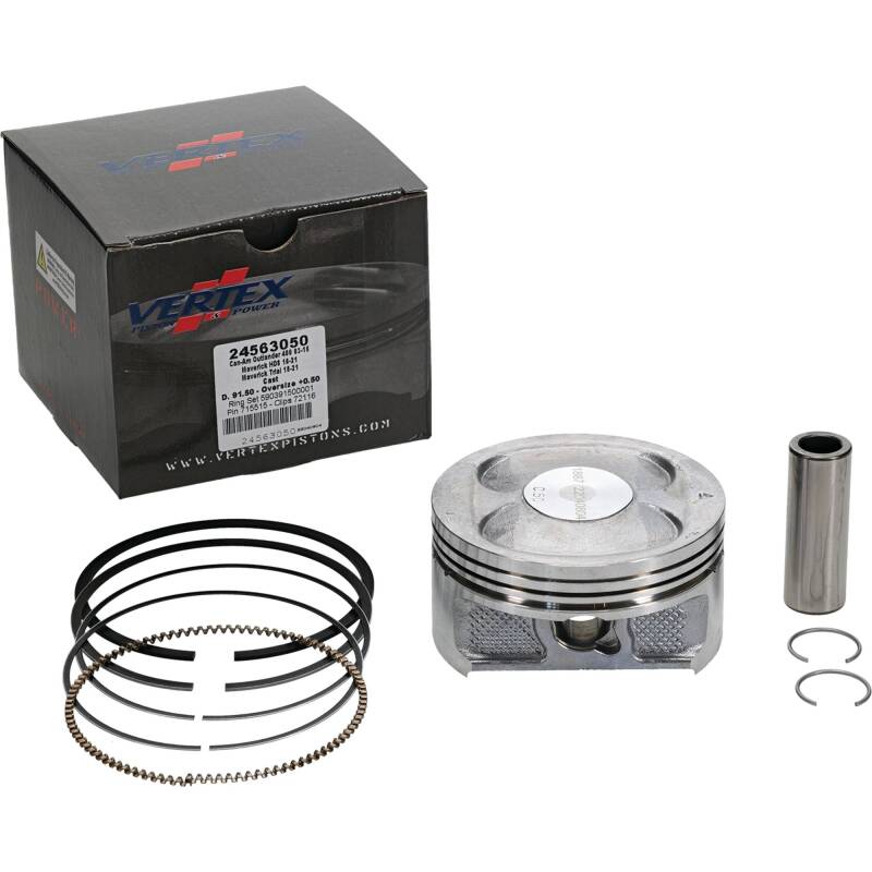 Can-Am Commander 800 Cast Replica Piston Kit - Vertex Pistons - Oversized +0.50mm - 2011